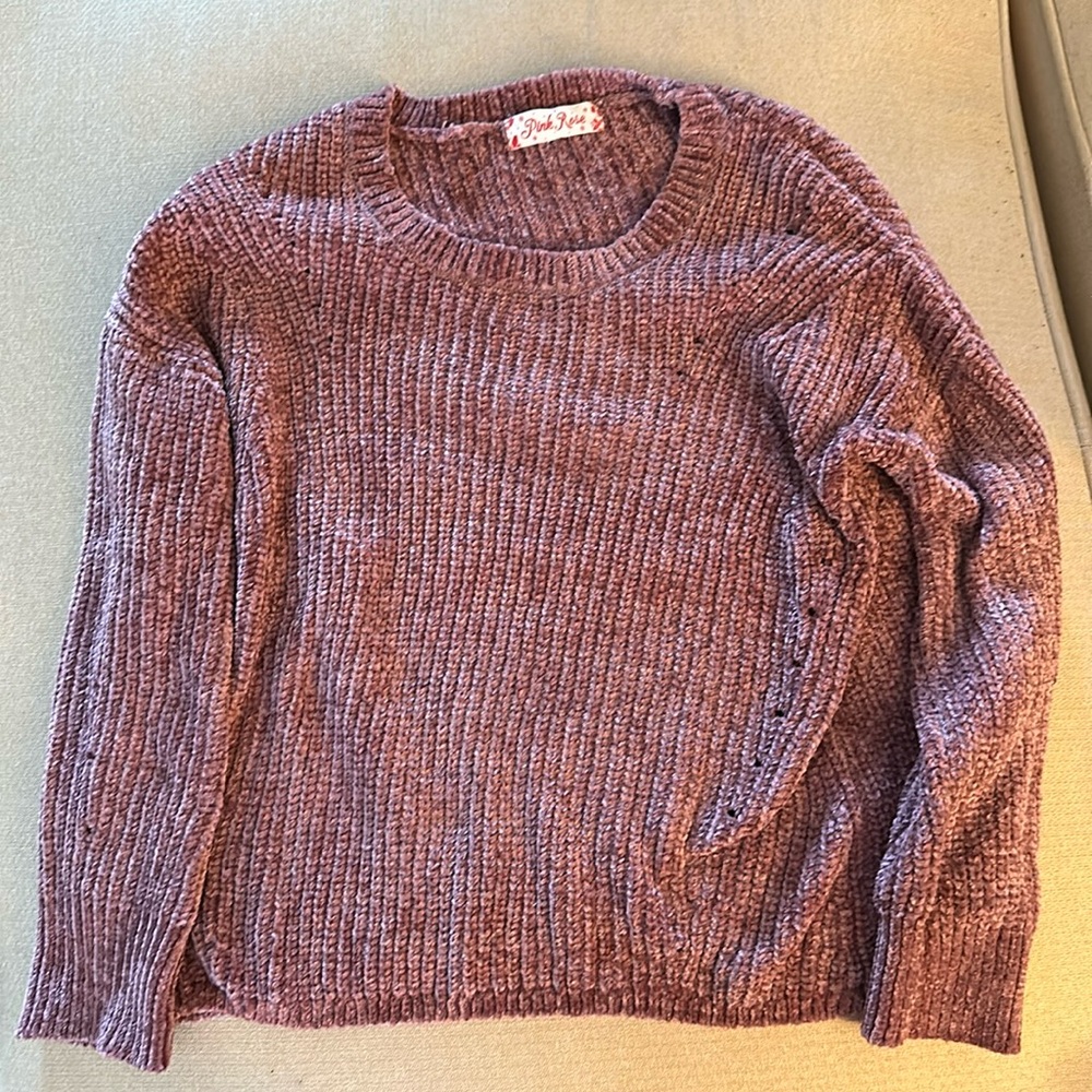 Pink Rose Soft Sweater